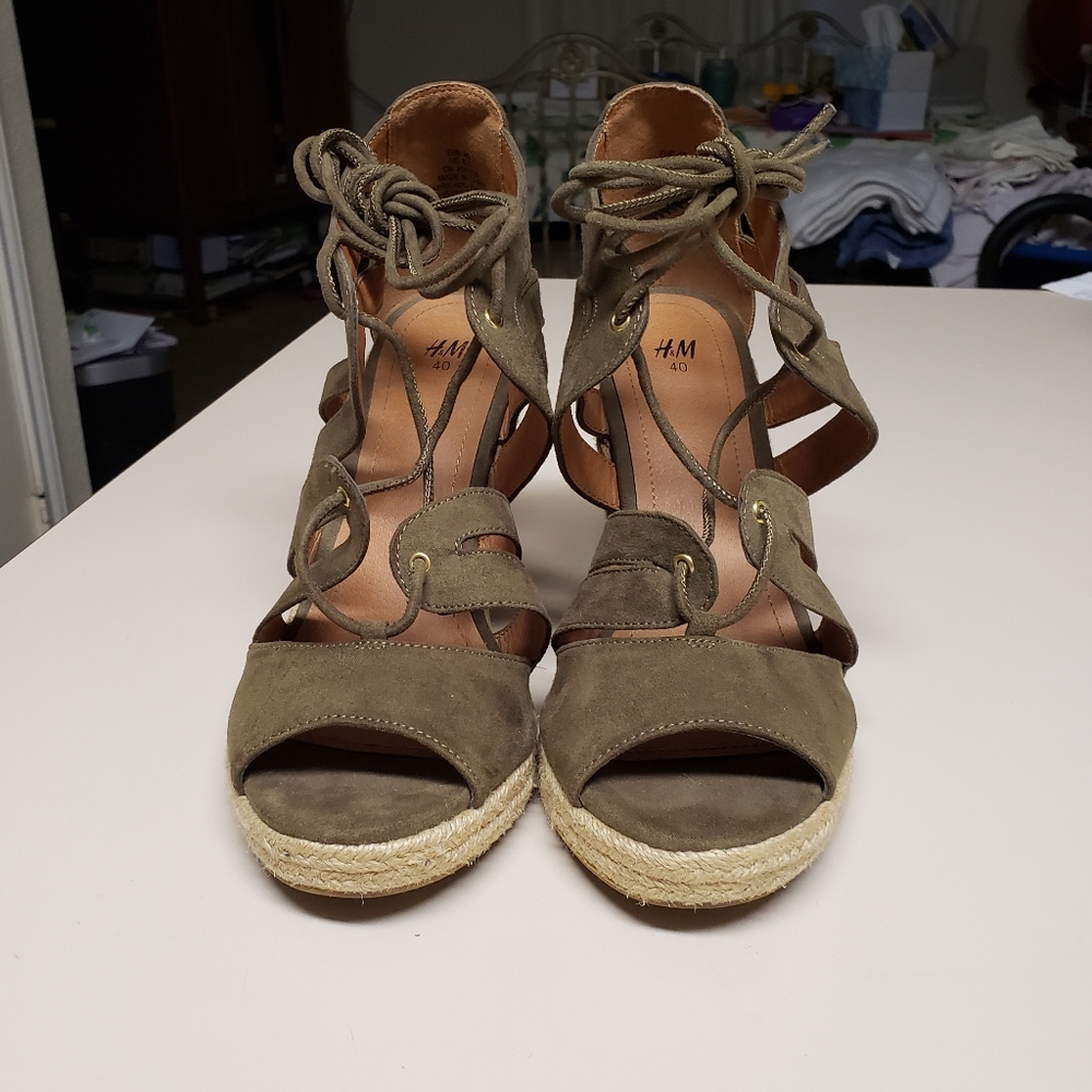 H&M cork sandals size 8 1/2 - Picture 3 of 9